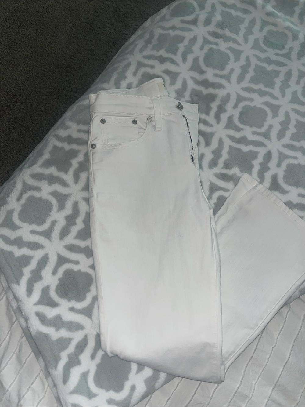 Madewell Cali Demi Boot Jeans White size 26